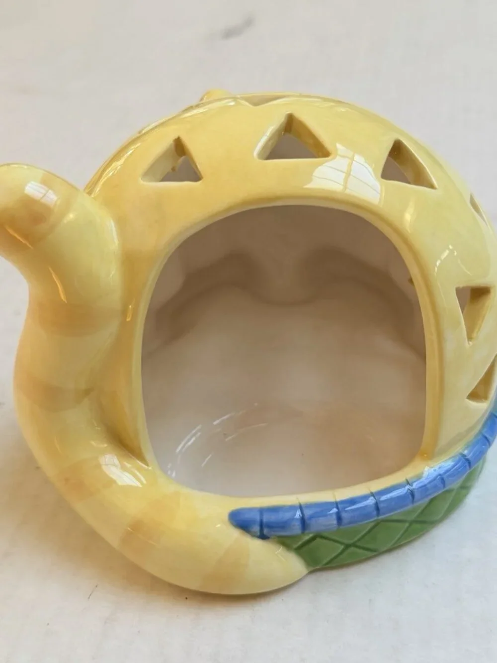 Cats‎ in the Cupboard Candle Holder 2000 Peter G Blank Yellow Vintage Decor Gift